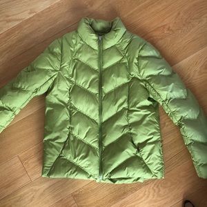 Green winter coat